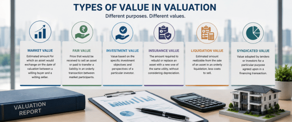 Types of value used in professional asset valuation