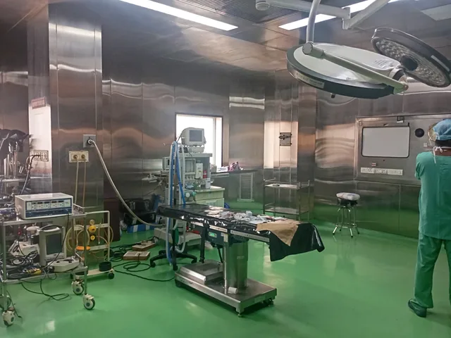 A hospital operating theatre inspected as part of a healthcare asset valuation