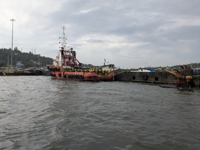 A vessel inspected as part of a marine valuation assignment